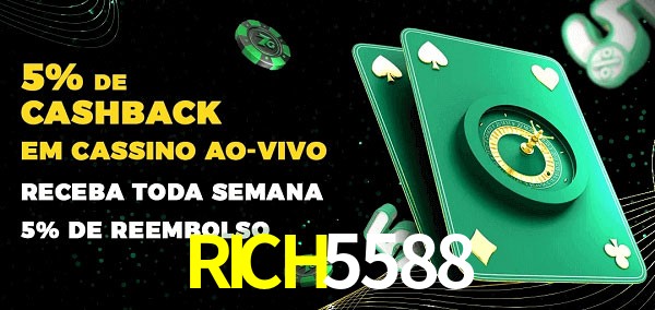 Promoções do cassino ao Vivo RICH5588